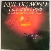 Neil Diamond Singer Signed Love At The Greek LP Album JSA Authenticated