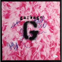 Garbage Signed Self Title 12x12 Album Promo Flat By 4 JSA Authenticated