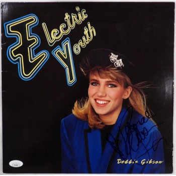 Debbie Gibson Signed Electric Youth LP Vinyl Record Album Cover JSA Auth No LP