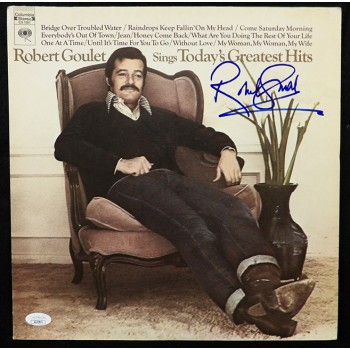 Robert Goulet Signed Sings Today's Greatest Hits Vinyl Album Cover JSA Authentic