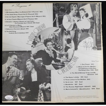 Kathryn Grayson Actress Singer Signed Opera And Song LP Album JSA Authenticated