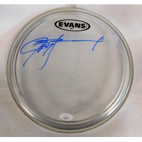 John Hammond Musician Signed Evans 10 inch Drumhead JSA Authenticated