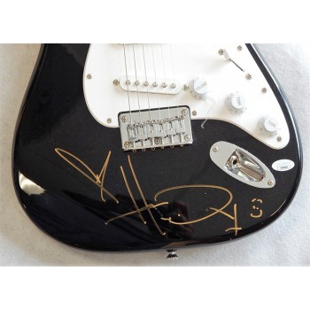 Michael Wilson Hardy Country Signer Signed Squier Black Guitar JSA Authenticated