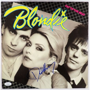 Debbie Harry Blonde Eat To The Beat Signed Vinyl Album Cover JSA Authentic No LP
