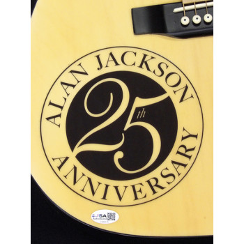 Alan Jackson Signed 25th Anniversary Acoustic Guitar JSA Authenticated