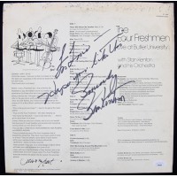 Stan Kenton Signed The Four Freshmen Butler University LP Album JSA Authentic