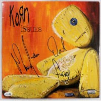 Korn Munky David Fieldy Signed issues Vinyl LP Album Cover JSA Authen No LP