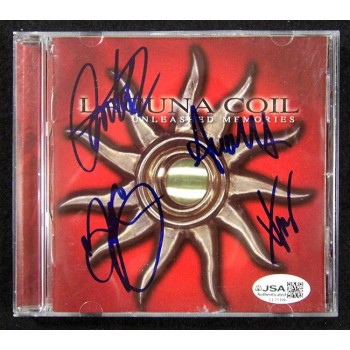 Lacuna Coil Band Signed Unleased Memories CD Booklet Cover JSA Authenticated