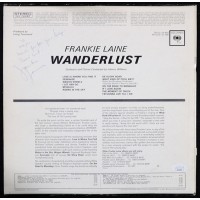 Frankie Laine Signed Wanderlust LP Record Album Cover JSA Authenticated