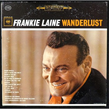 Frankie Laine Signed Wanderlust LP Record Album Cover JSA Authenticated