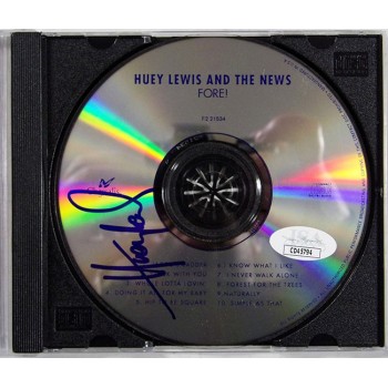 Huey Lewis And The News Signed Fore! CD JSA Authenticated