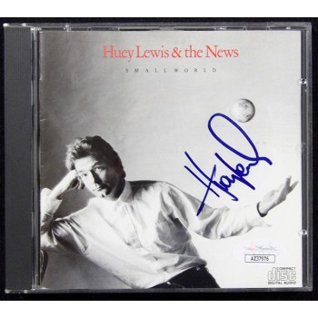 Huey Lewis And The News Signed Small World CD Booklet JSA Authenticated