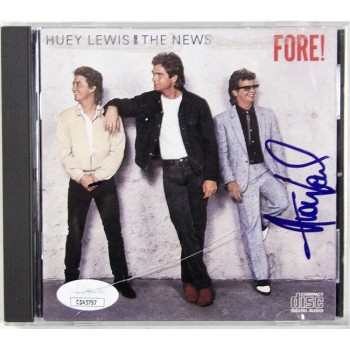 Huey Lewis And The News Signed Fore! CD Booklet Cover JSA Authenticated