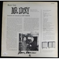 Henry Mancini Signed The Music From Mr. Lucky LP Album JSA Authenticated