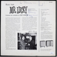 Henry Mancini Signed The Music From Mr. Lucky Album JSA Auth Personalized No LP