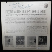 Freddy Martin In A Sentimental Mood Signed LP Album JSA Authenticated