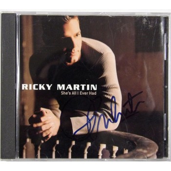 Ricky Martin Signed She's All I Ever Had CD Booklet Cover JSA Authenticated