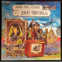 John Mayall Signed Thru The Years LP Album Cover JSA Authenticated