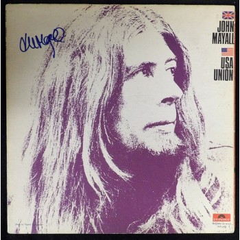 John Mayall Signed USA Union LP Album Cover JSA Authenticated