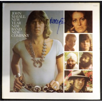 John Mayall Signed New Year New Band New Company LP Album Cover JSA Authentic