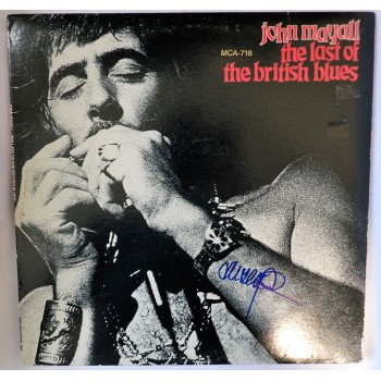 John Mayall Signed The Last of the British Blues LP Album Cover JSA Authentic