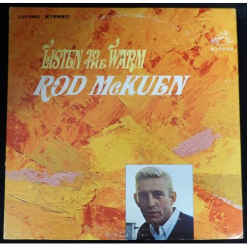 Rod McKuen Signed Listen To The Warm LP Album Cover JSA Authenticated