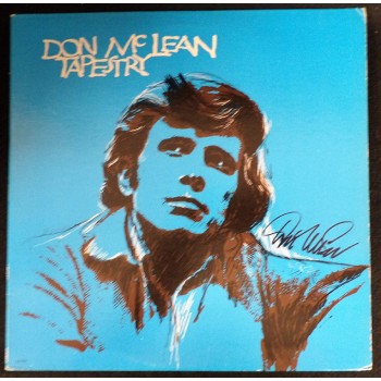 Don McLean Signed Tapestry LP Album Cover JSA Authenticated