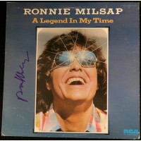 Ronnie Milsap Signed A Legend In My Time LP Album Cover JSA Authenticated