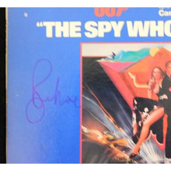 Roger Moore Signed The Spy Who Loved Me Record LP Album JSA Authenticated