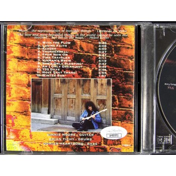 Vinnie Moore Signed Out Of Nowhere CD Booklet Cover JSA Authenticated