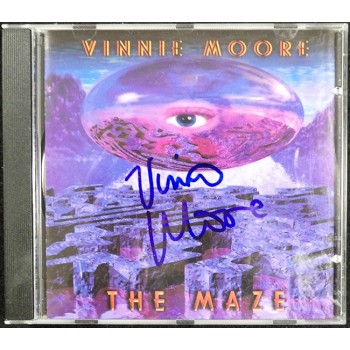 Vinnie Moore Signed The Maze CD Booklet Cover JSA Authenticated