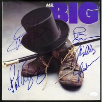 Mr. Big Group Signed Vinyl LP Album Cover by 4 JSA Authenticated No LP