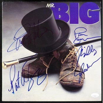 Mr. Big Group Signed Vinyl LP Album Cover by 4 JSA Authenticated No LP