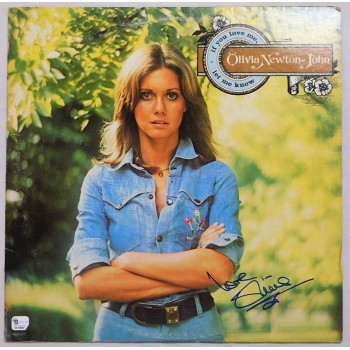 Oliva Newton John Signed If You Love Me, Let Me Know LP Album Cover JSA Authen