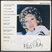 Anita O'Day Signed Self Titled LP Record Album Cover JSA Authentic Personalized