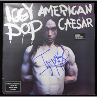 Iggy Pop American Caesar Signed LP Album JSA Authenticated