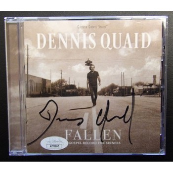 Dennis Quaid Signed Fallen CD Booklet Card JSA Authenticated