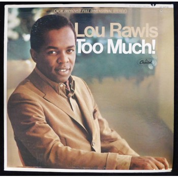 Lou Rawls Jazz Musician Signed Too Much! LP Album JSA Authenticated