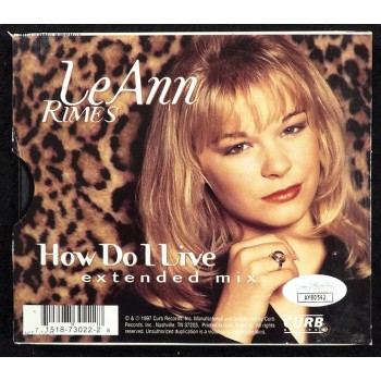 LeAnn Rimes Signed How Do I Live Single Cover JSA Authenticated