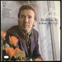 Marty Robbins Signed My Woman, My Woman, My Wife LP Record Album Cover JSA Auth