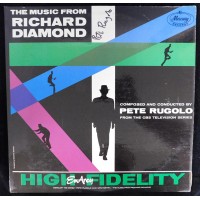 Pete Rugolo Signed The Music From Richard Diamond LP Album JSA Authenticated