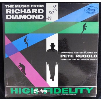 Pete Rugolo Signed The Music From Richard Diamond LP Album JSA Authenticated