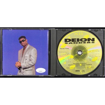 Deion Sanders Signed Prime Time CD Booklet JSA Authenticated