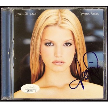 Jessica Simpson Signed Sweet Kisses CD Cover Booklet JSA Authenticated