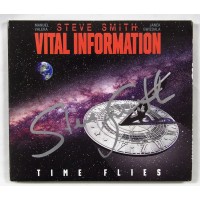 Steve Smith Vital Information Signed Time Flies CD Cover JSA Authenticated