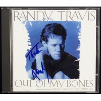 Randy Travis Signed Out Of My Bones CD Booklet Cover JSA Authenticated