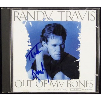 Randy Travis Signed Out Of My Bones CD Booklet Cover JSA Authenticated