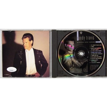 Randy Travis Signed Greatest Hits Volume One CD Booklet Cover JSA Authenticated