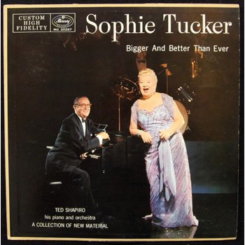Sophie Tucker Signed Bigger And Better Than Ever LP Album JSA Authenticated