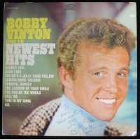 Bobby Vinton Signer Signed Sings The Newest Hits LP Album JSA Authenticated